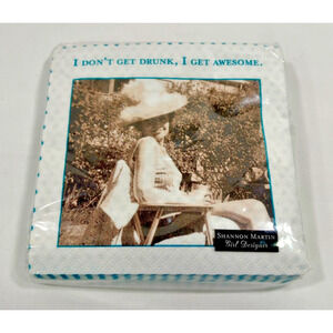 Brand New Sealed Shannon Martin Drunk Awesome Novelty Cocktail Napkins